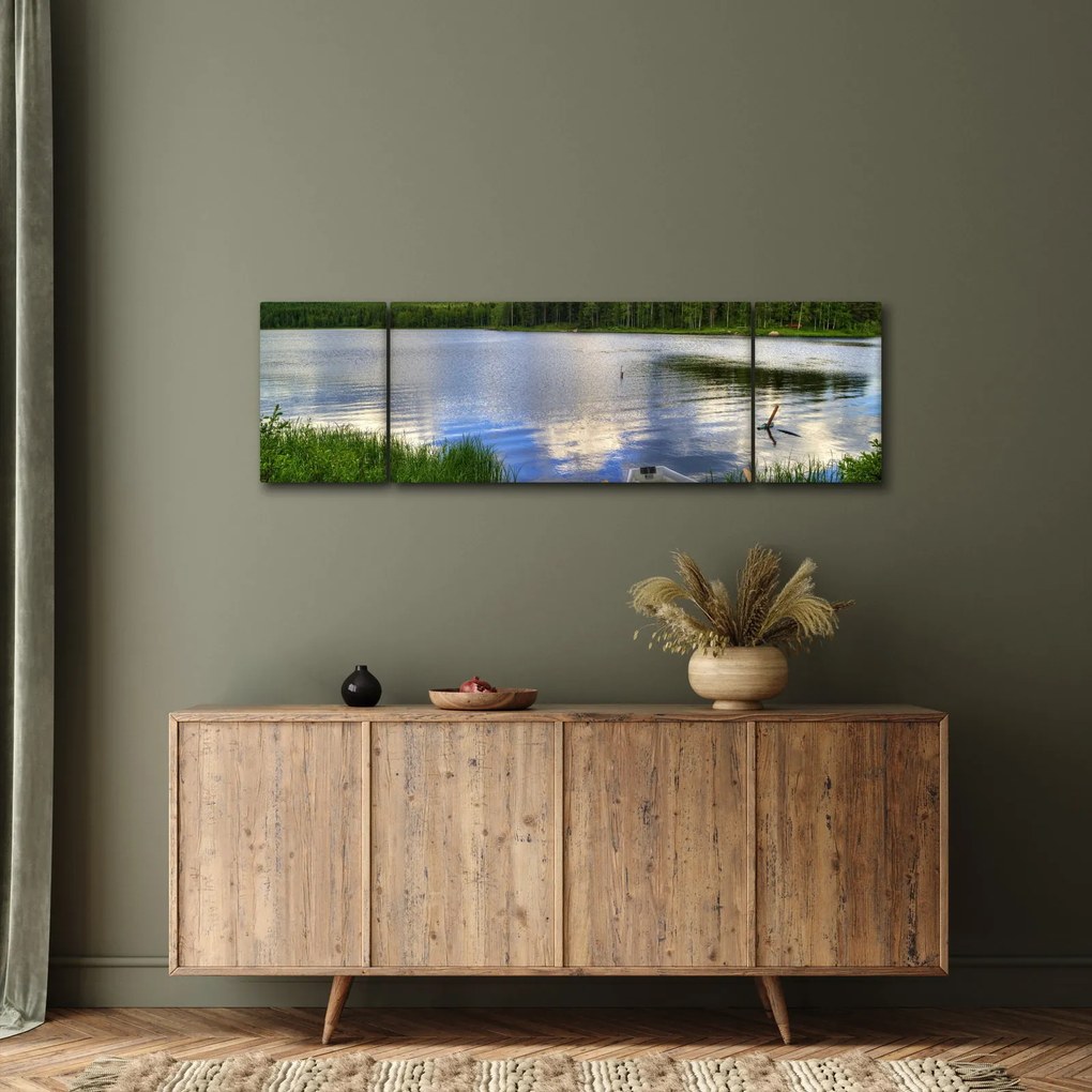 Obraz - Malownicza wioska (170x50 cm)