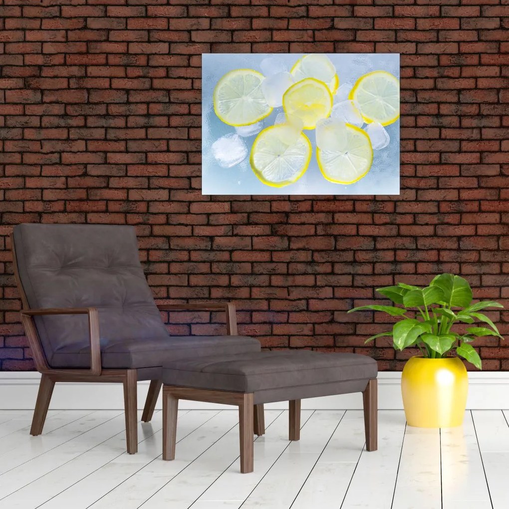 Obraz cytryn w lodzie (70x50 cm)