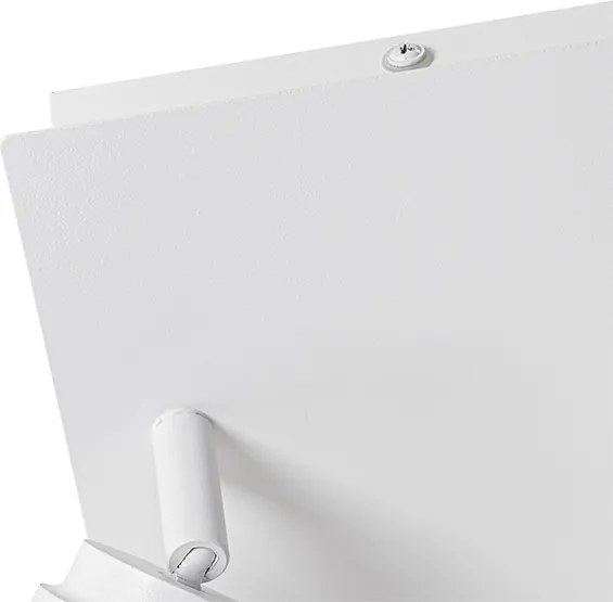 Inteligentny reflektor łazienkowy biały kwadratowy 2-punktowy IP44 z 2 Wifi GU10 50mm - Ducha