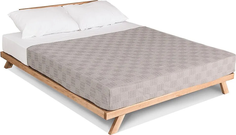 Łóżko podwójne 180x200 cm naturalne Allegro