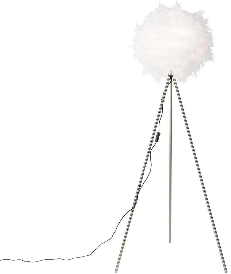 Inteligentna romantyczna lampa podłogowa biała w komplecie z Wi-Fi A60 - Feather