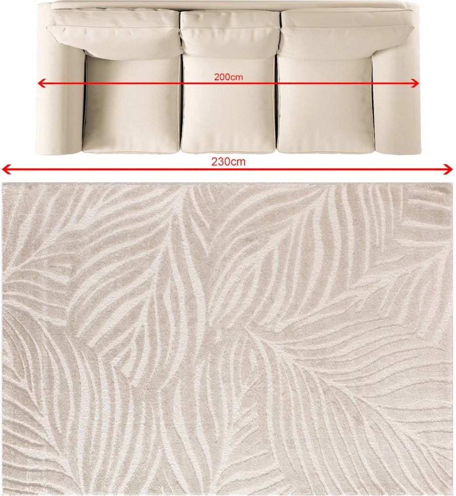 Dywan Velora beige 160x230 cm