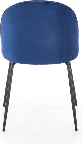 Tapicerowane krzesło do jadalni z niskim oparciem K314