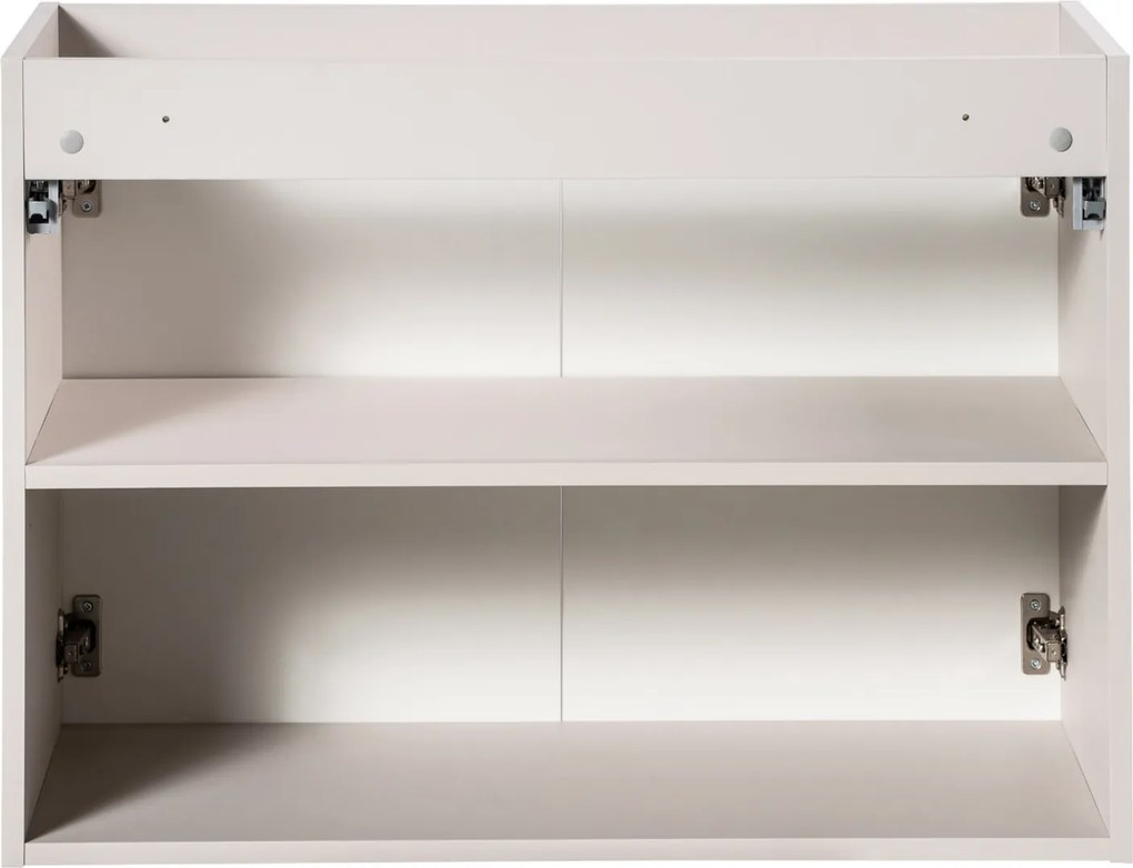 Wisząca szafka umywalkowa 2-drzwiowa Nova 80 cm, kaszmir mat
