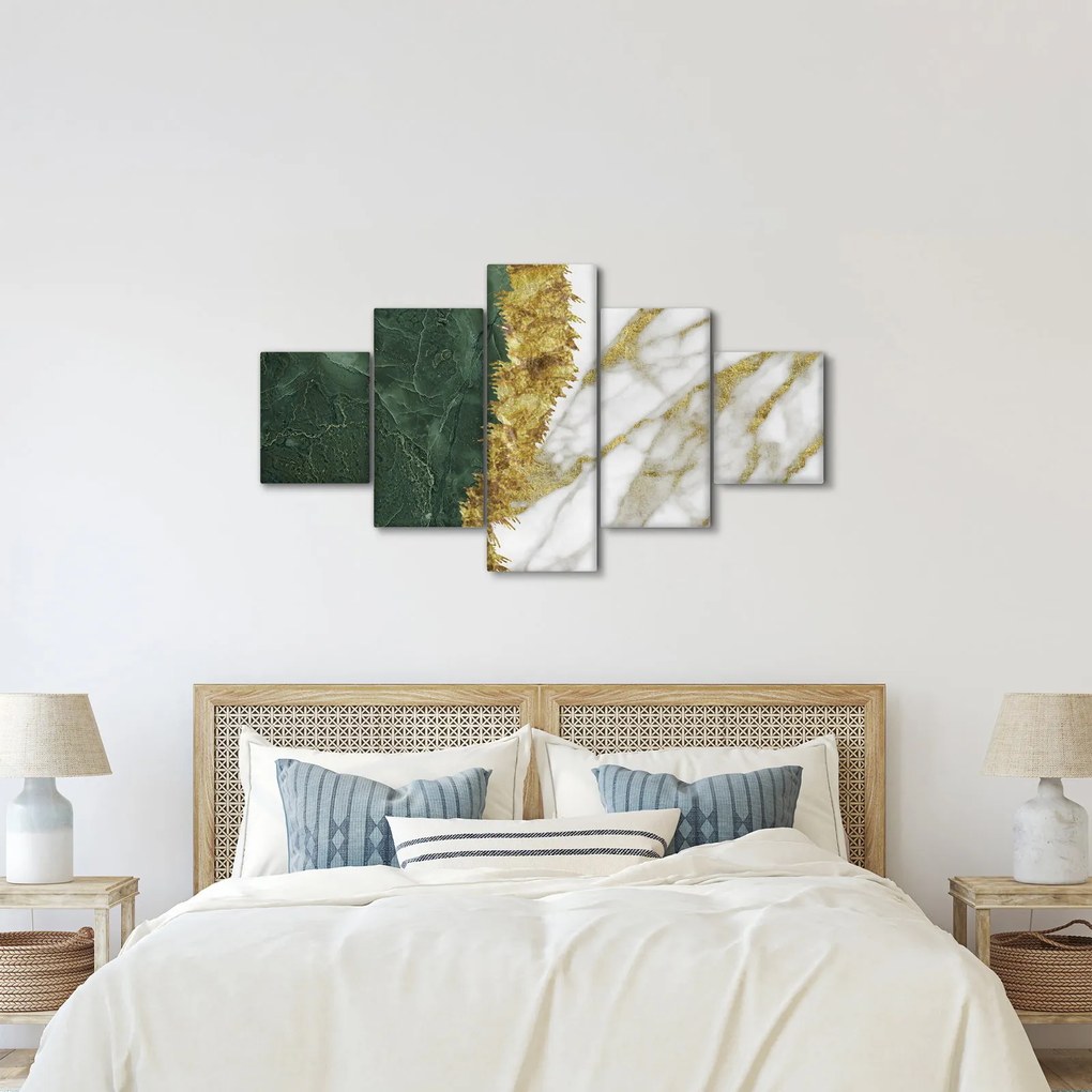 Obraz - Zielony marmur N⁰1 (125x70 cm)