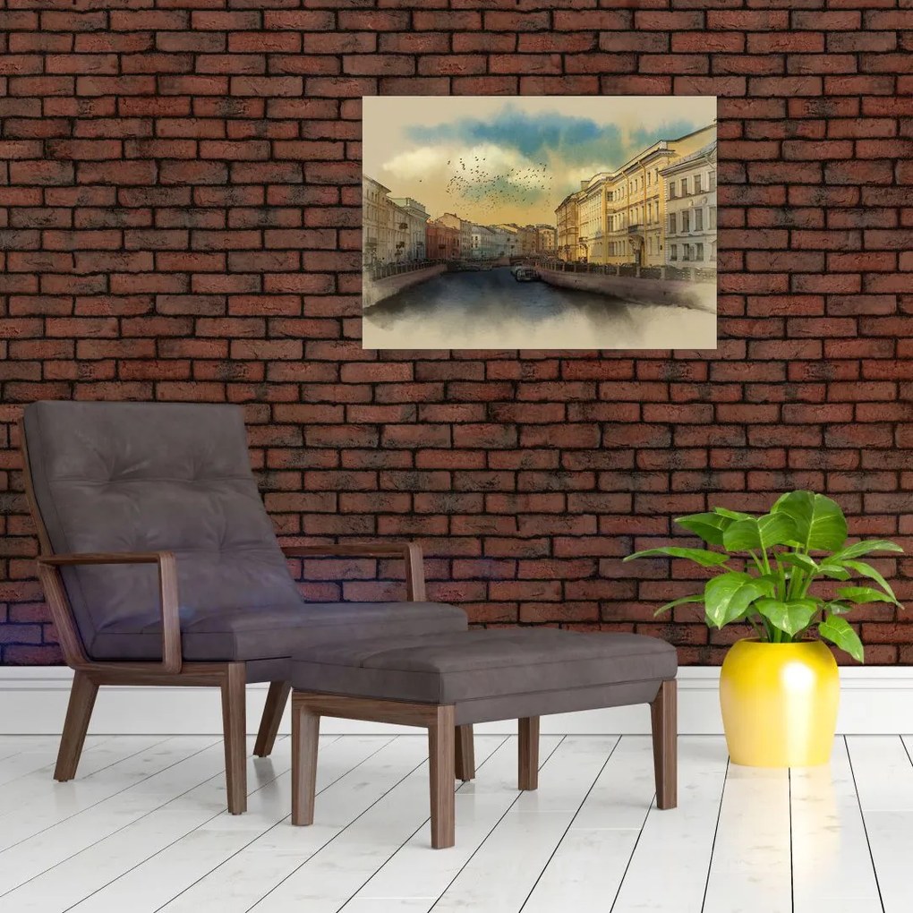 Obraz - Rzeka Mojka, Sankt Petersburg, Rosja (70x50 cm)