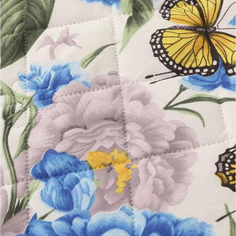 Letnia kołdra BUTTERFLY AND FLOWER 140x200 cm, kolorowa