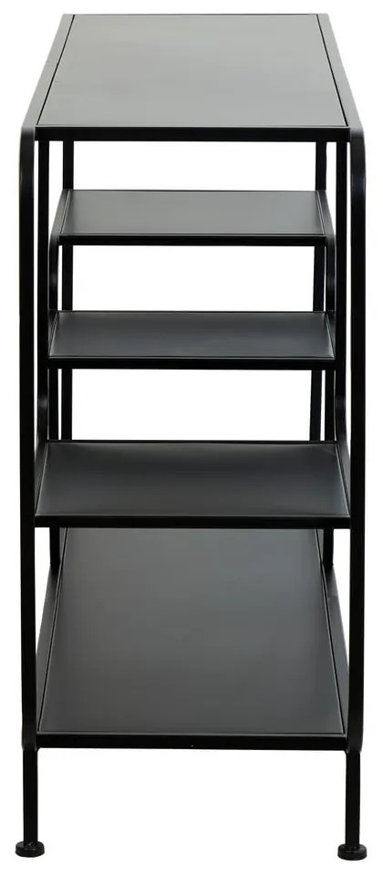 Czarny metalowy regał 141x81,5 cm Winston – Light &amp; Living