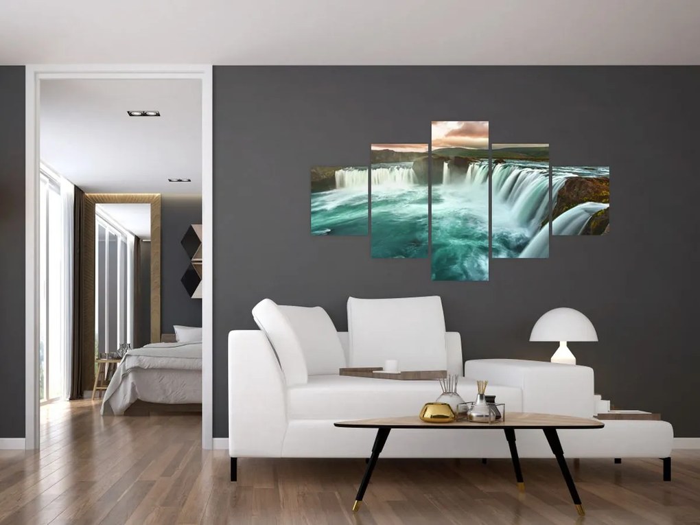 Obraz - Wodospady (125x70 cm)