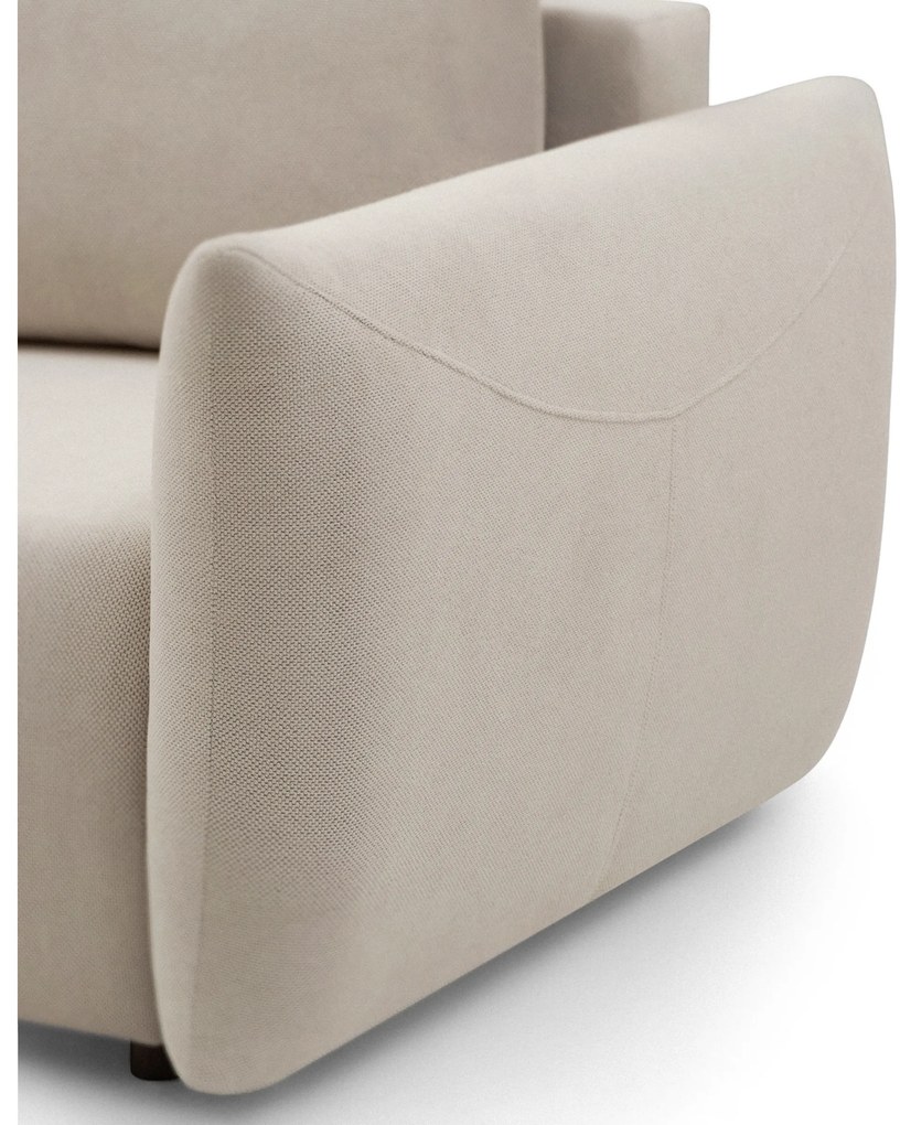 Kanapa Calma rozkładana - beżowa dzianina hydrofobowa Curio 09