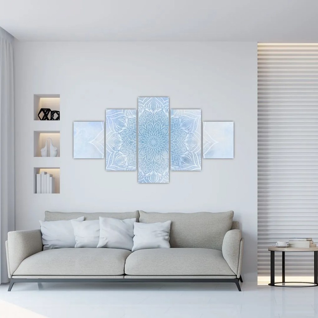 Obraz - Zimowa mandala (125x70 cm)