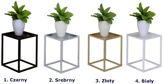 Biały skandynawski stojak na kwiaty B3-W34