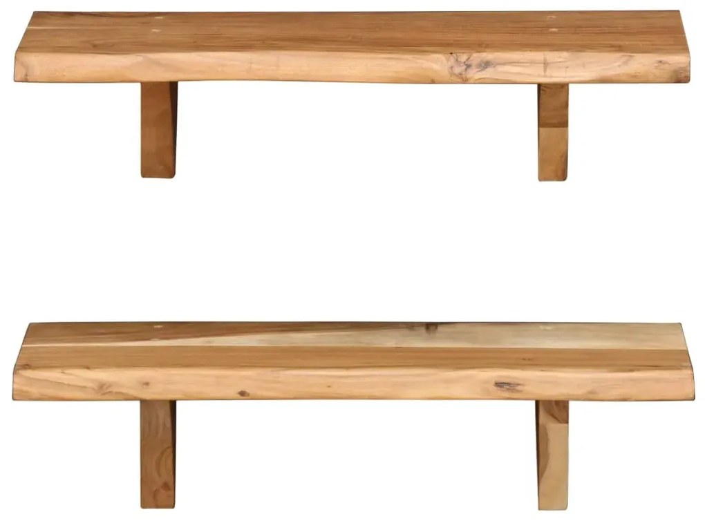 Zestaw drewnianych półek ściennych C3-K19