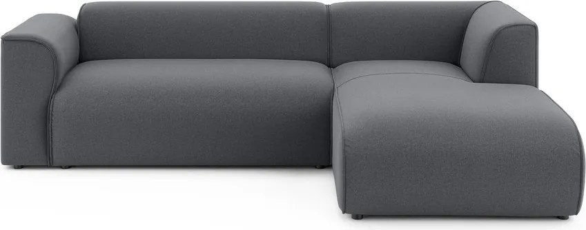 Ciemnoszary narożnik (prawostronny/z szezlongiem) Merid – Ropez