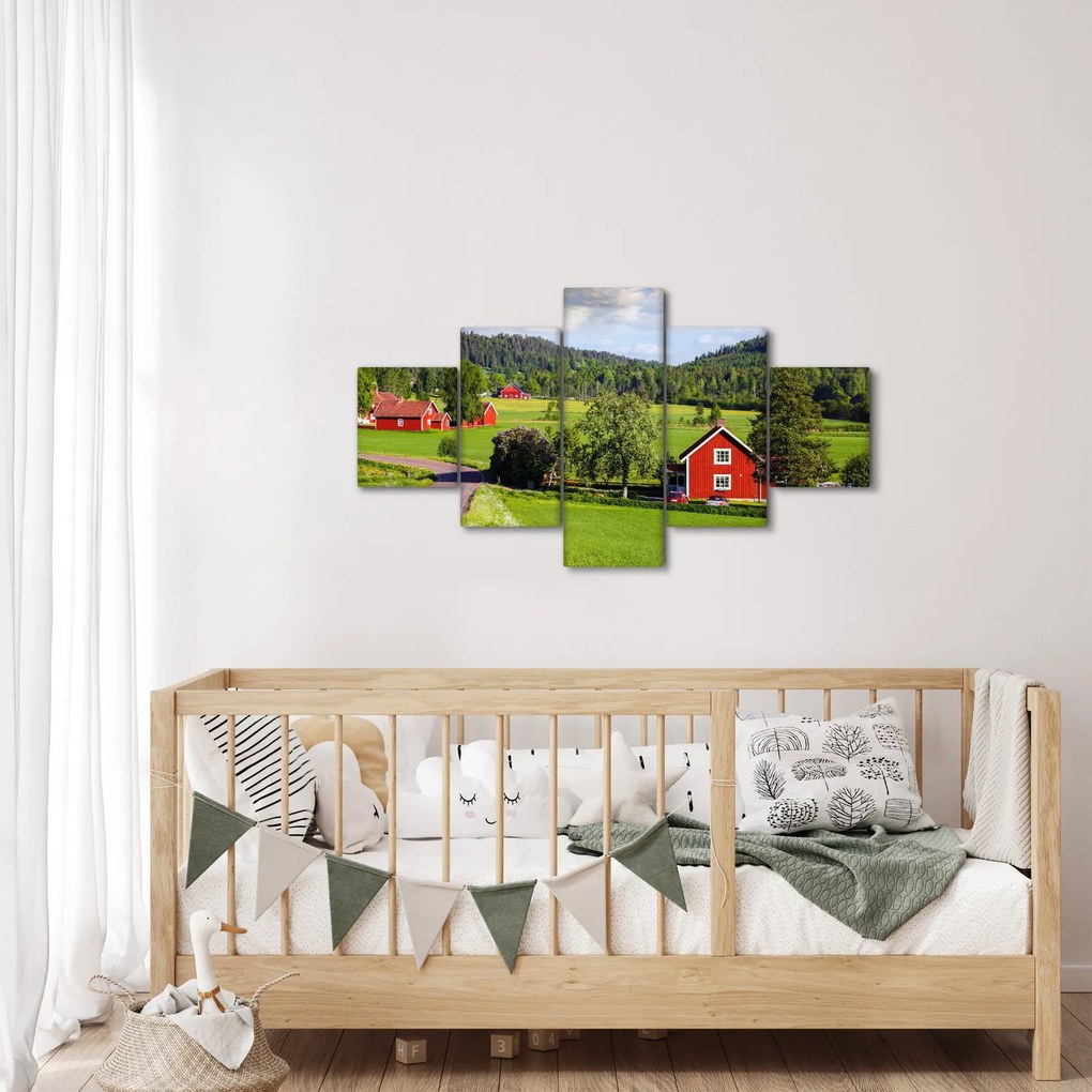 Obraz wsi (125x70 cm)