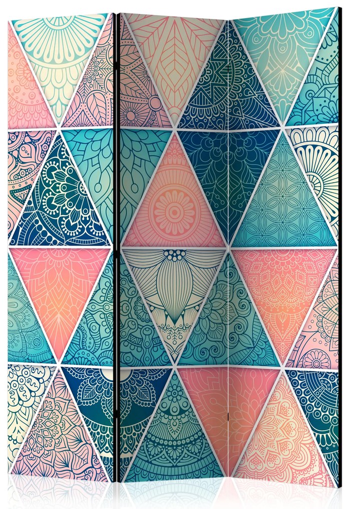 Parawan akustyczny Orient 135x172 cm 3-częściowy szary ARTGEIST B