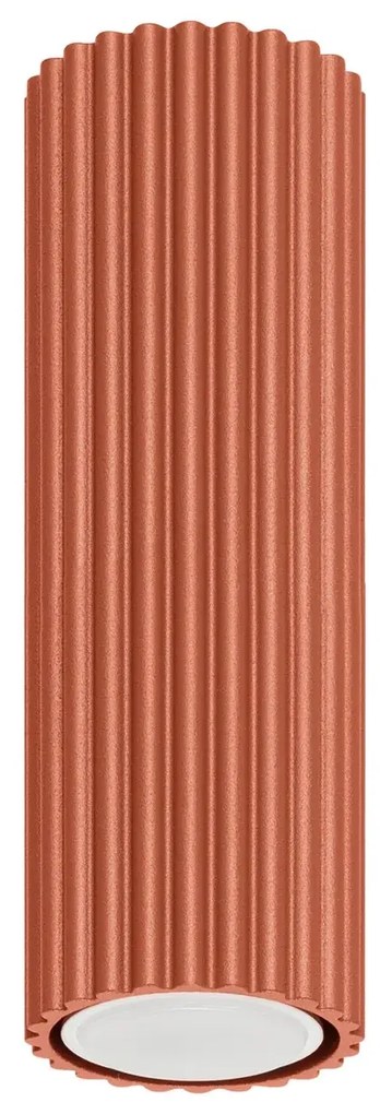 Plafon KARBON 20 ochra czerwona ryflowany SOLLUX LIGHTING