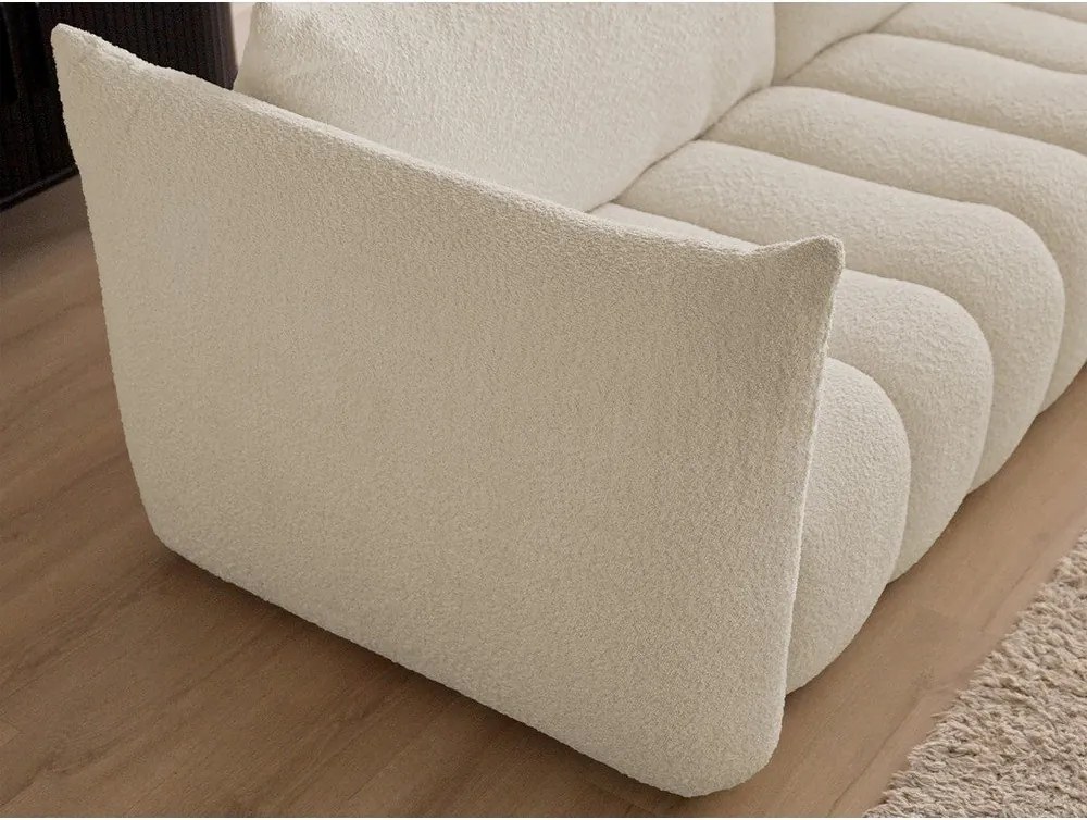 Beżowa sofa z materiału bouclé 234 cm Azra – Bobochic Paris