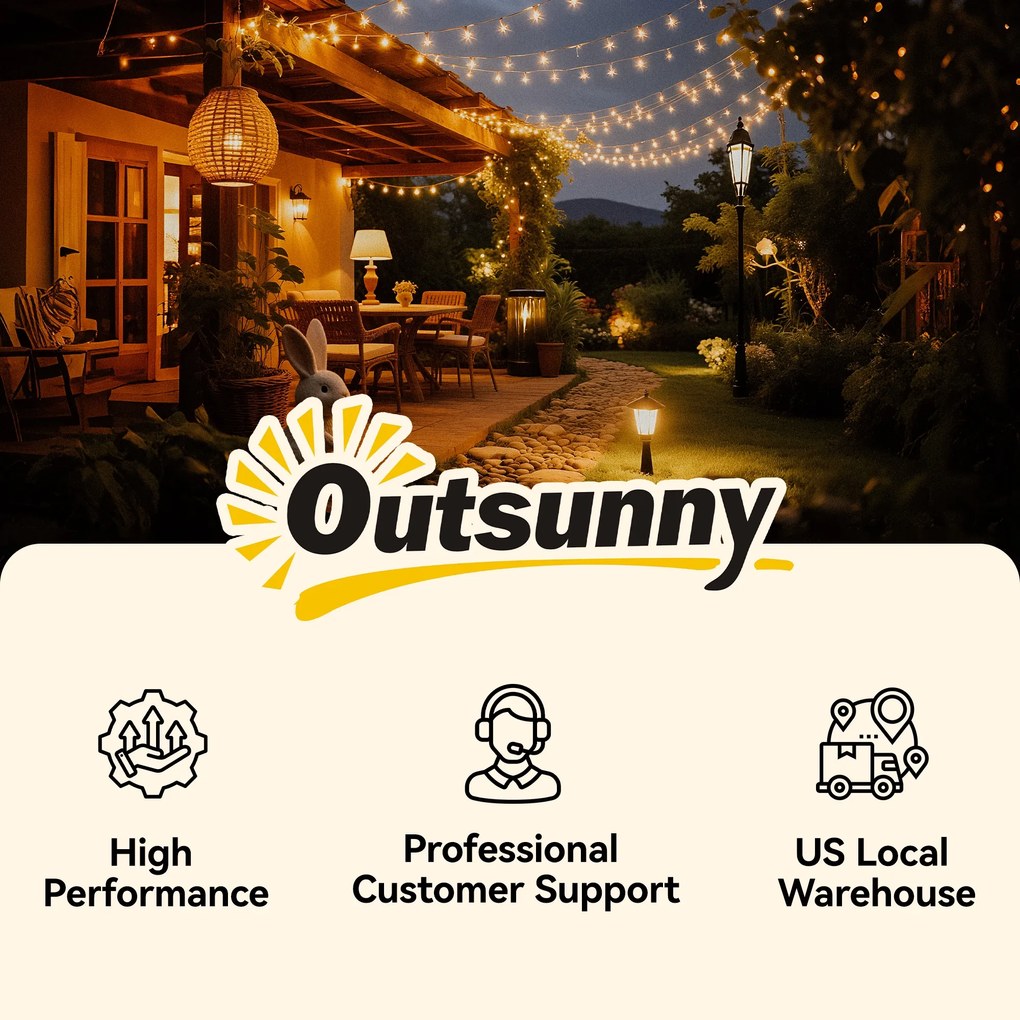 Outsunny 85 cm Zewnętrzna Fontanna, Czteropoziomowa Dekoracyjna Fontanna, Sztuczny Wodospad z Oświetleniem LED i Pompą, Szara