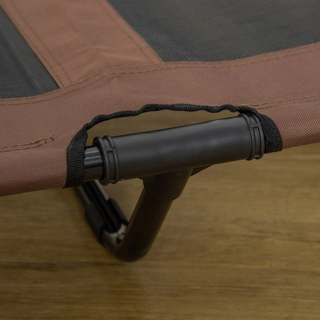 PawHut Leżak dla psa lub kota Miękka poducha 92x76x18cm Elegancki kolor kawowy | Aosom PL