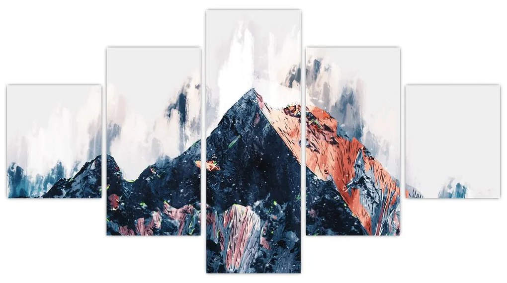 Obraz - Abstrakcyjna góra (125x70 cm)
