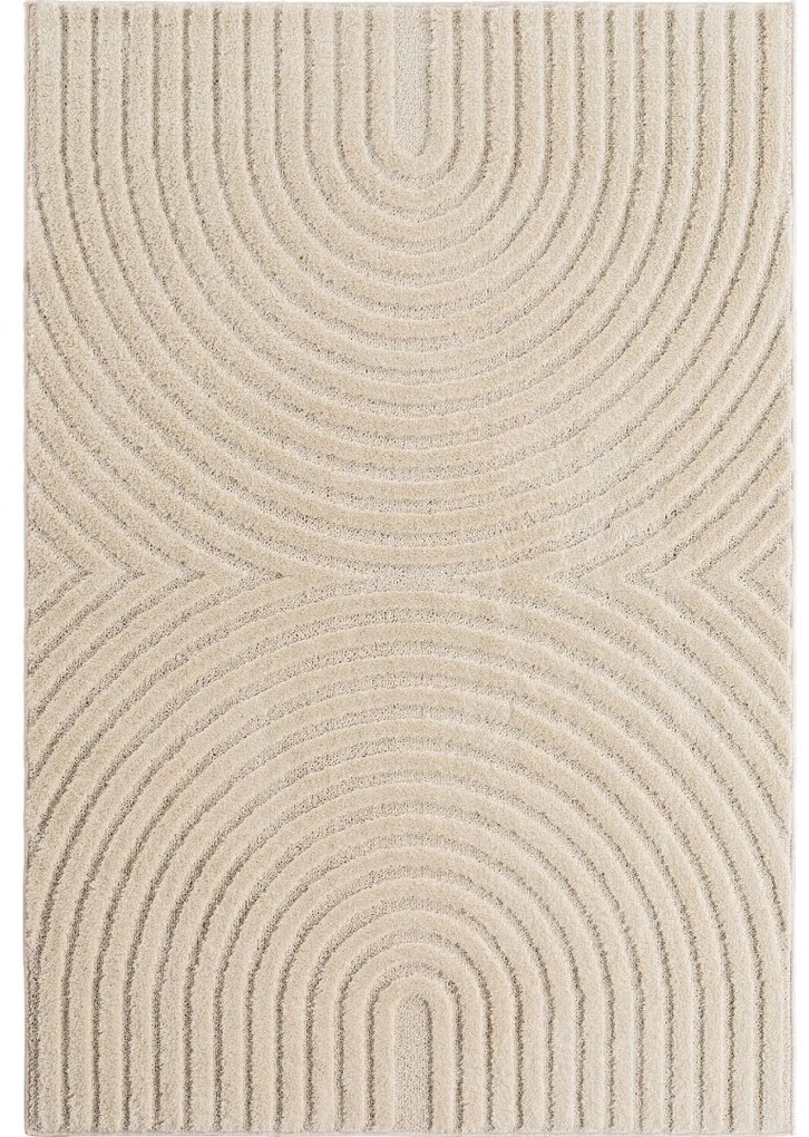 Dywan nowoczesny Art 3D Geometria kremowy 280 cm x 370 cm