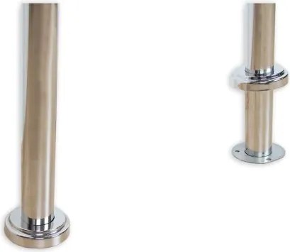 Skrzynka na listy stojąca ze stali nierdzewnej 126 cm