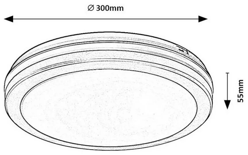 Rabalux 77035 zewnętrzna oprawa sufitowa LED z przełącznikiem CCT Indre, czarny