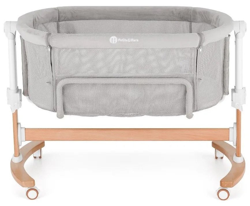 PETITE&amp;MARS - Łózeczko dziecięce 2w1 GLORY szary