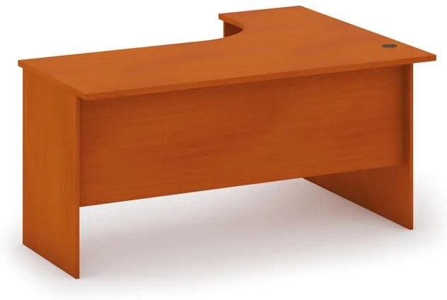 Biurko ergonomiczne MIRELLI, lewe, czereśnia