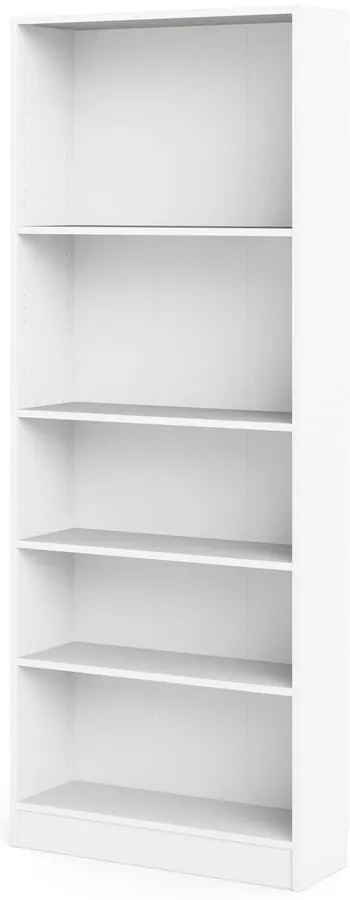 Biały regał Tvilum Basic, 79 x 203 cm