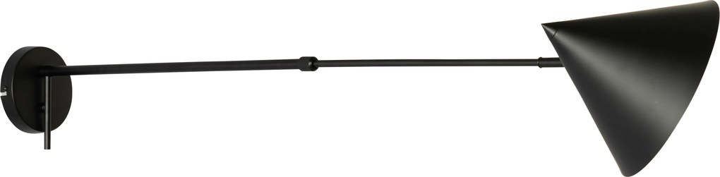 Designerska lampa ścienna czarna regulowana - Triangolo