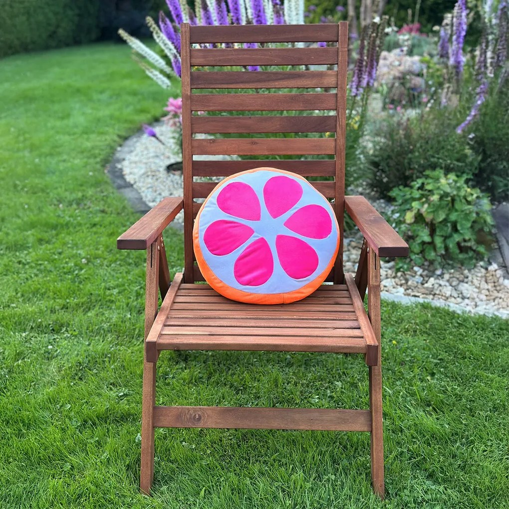 Poduszka Squish Grejpfrut Grepulka, 35 x 35 x 23 cm