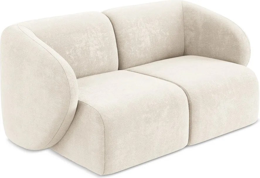 Beżowa sofa z tkaniny szenilowej 174 cm Lani – Makamii