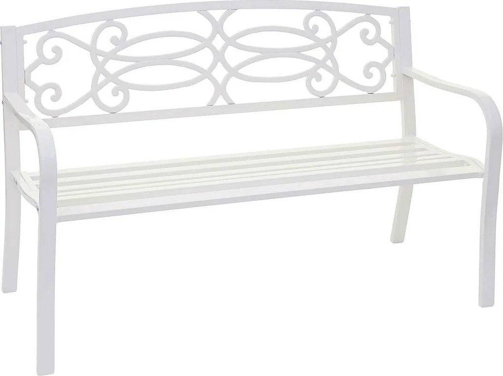 Ławka ogrodowa MCW-F44,  biały