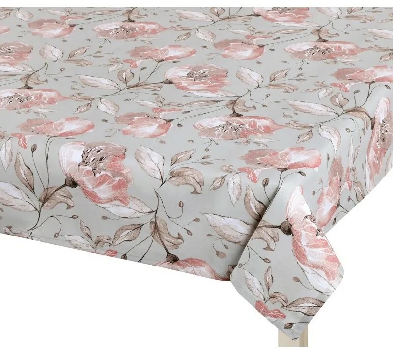 Bellatex Obrus Adéla Lilie łososiowy, 100 x 100 cm, 100 x 100 cm