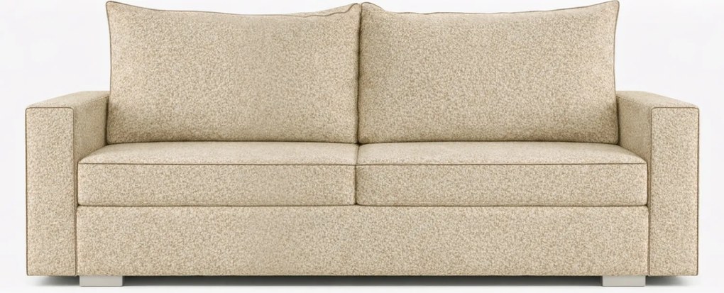 Sofa z Funkcją Spania DRAVOS Beżowa Boucle Nowoczesna