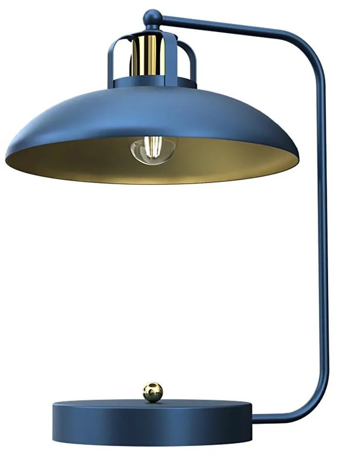 Lampa stołowa FELIX 1xE27/60W/230V niebieski