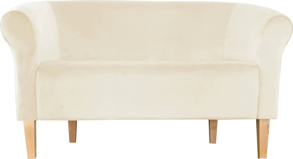 Sofa Milo tkanina Welur : Kolor nogi - Drewno, Kolor tkaniny - VELVET - MG50, Typ tkaniny - Velvet, Wysokość nogi - 20 cm