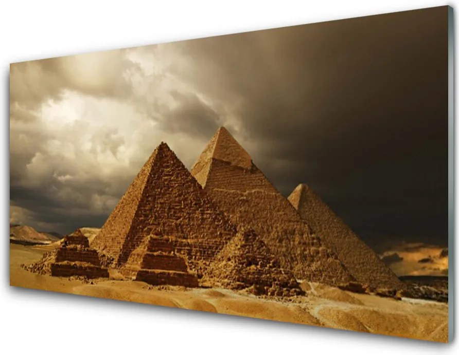 Panel Szklany do Kuchni Starożytne Piramidy W Gizie