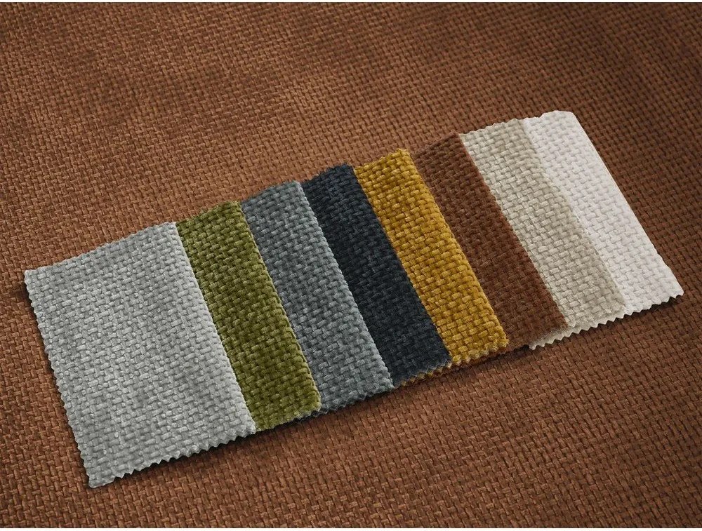 Pomarańczowa rozkładana sofa z tkaniny szenilowej 228 cm Neyo – Bobochic Paris