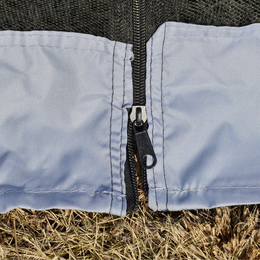 Outsunny Altana Ogrodowa z Moskitierą Szara 300x300x245cm Stylowa i Praktyczna Ochrona przed Owadami | Aosom PL