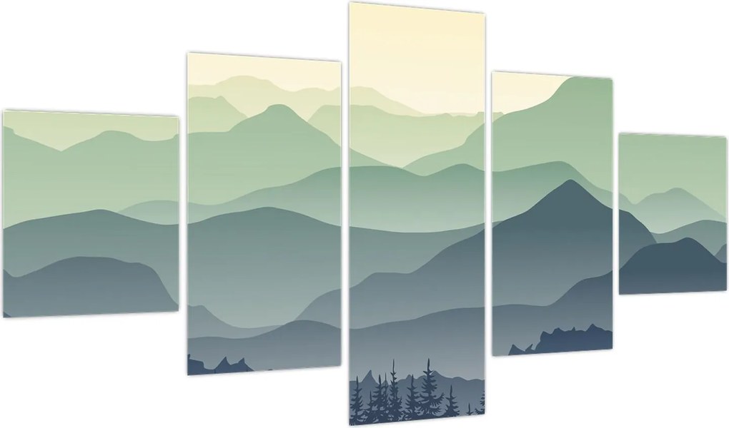 Obraz - Forest Mountain (125x70 cm)