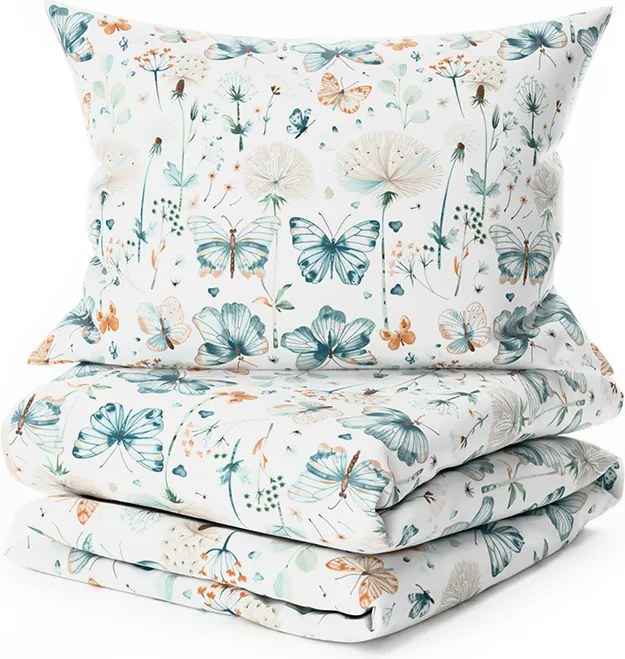 PrzytulneMieszkanie.pl PrzytulneMieszkanie.pl Pościel z kory do łóżeczka Renforcé ELIVINE biała Rozmiar pościeli: 45 x 65 cm | 90 x 140 cm