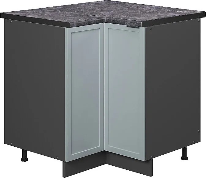 Szafka narożna jasnoniebiesko-szary 80.5x60x82 fame-line