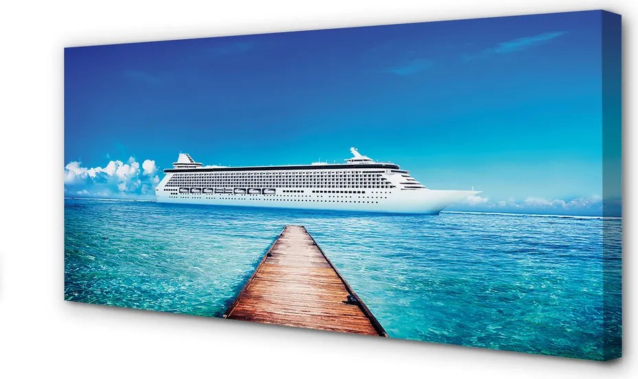 Fotoobraz na płótnie Słoneczny Rejs po Morzu