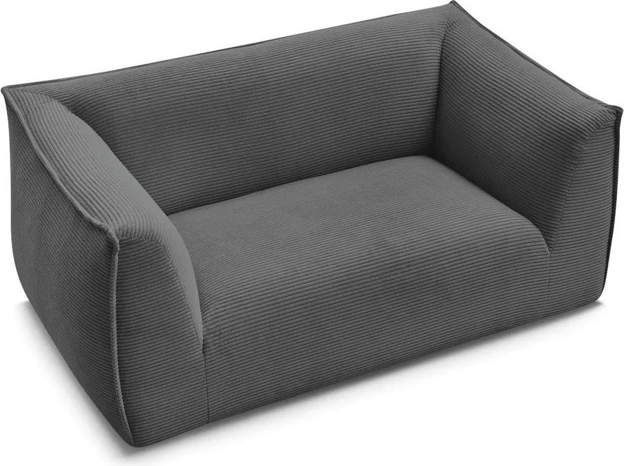 Ciemnoszara sztruksowa sofa 170 cm Giorgia – Bobochic Paris