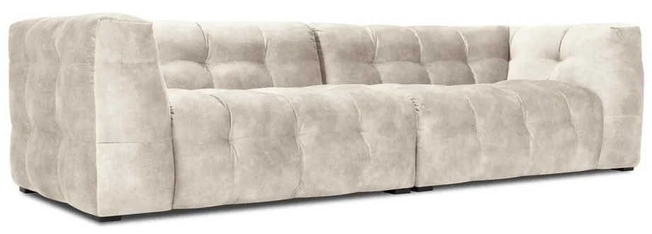 Beżowa aksamitna sofa Windsor &amp; Co Sofas Vesta, 280 cm