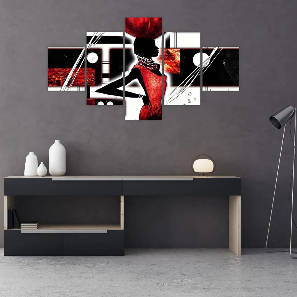 Obraz obrazu starożytnej damy (125x70 cm)