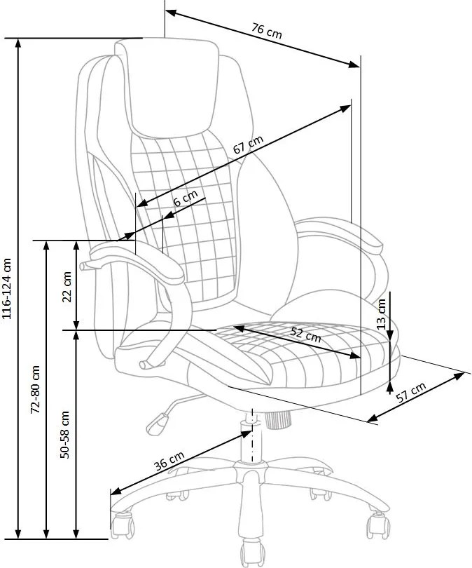 Fotel gabinetowy z ekoskóry King